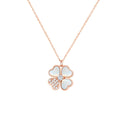 Four Leaf Diamond Clover Necklace