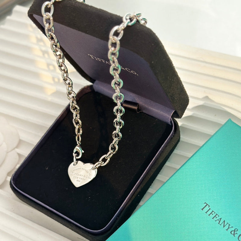 18K Return to Tiffany Heart Tag Chain Link Necklace