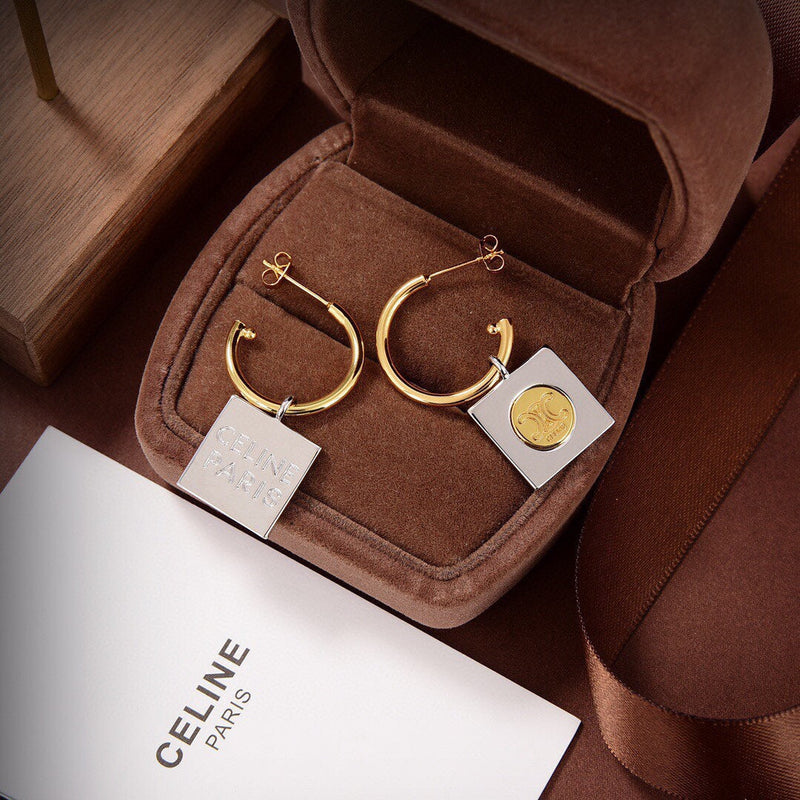 18K Triomphe Hoops Earrings